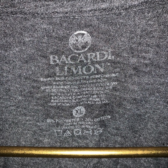 Bacardi Limon shirt arm and back graphics black Bat - Picture 5 of 7